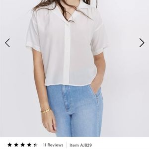 Madewell Silk Camp Shirt S
